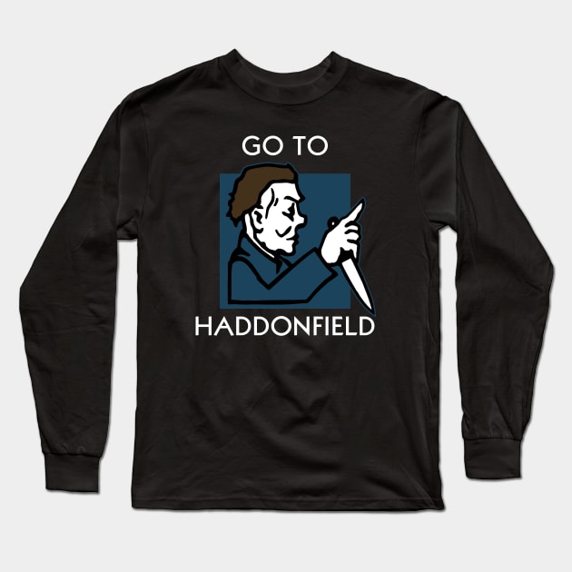 GO TO HADDONFIELD Long Sleeve T-Shirt by mikehandyart